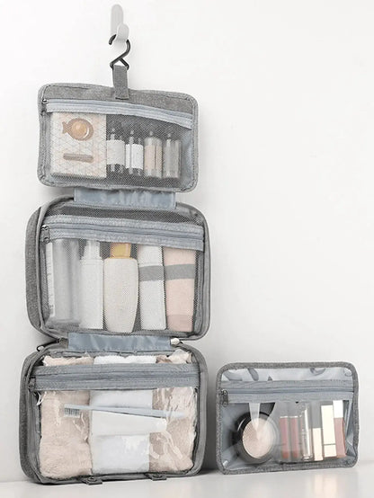 1pc Multi-Functional Foldable Dry And Wet Separation Toiletry Bag Storage Bag Cosmetic Bag Suitable For Women And Girls Travel TroussesToilette