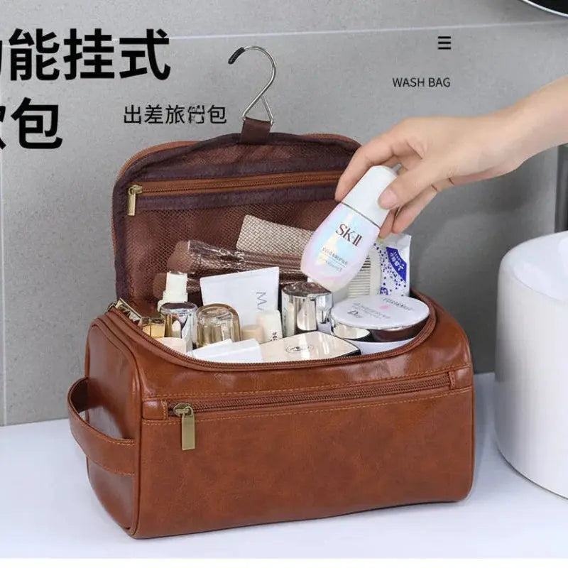 Trousse toilette blanche imperméable suspendue – 25x13x13cm - TroussesToilette