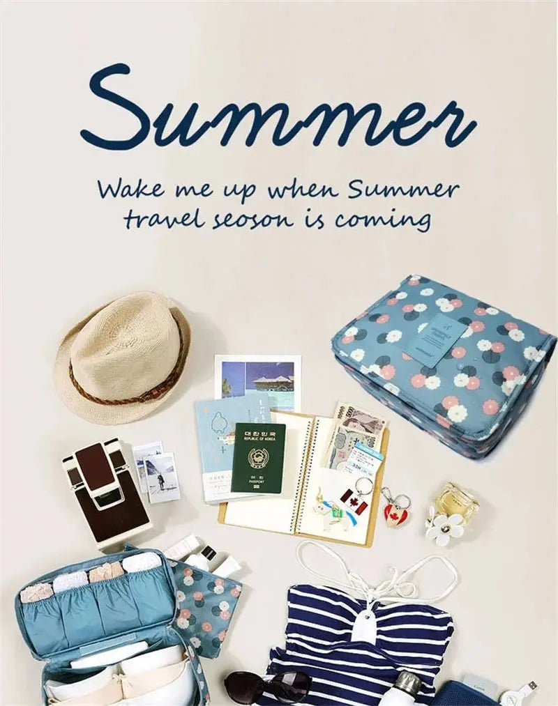 Multifunctional Travel Hook Wash Bag Cosmetics Storage Bag Waterproof Toiletries Beauty Organizer Ladies Bathroom Storage Bag TroussesToilette