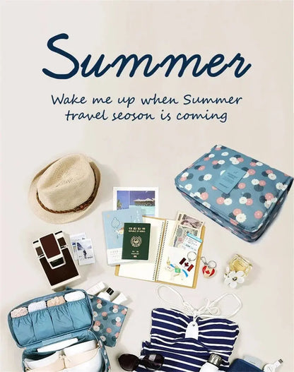 Multifunctional Travel Hook Wash Bag Cosmetics Storage Bag Waterproof Toiletries Beauty Organizer Ladies Bathroom Storage Bag TroussesToilette