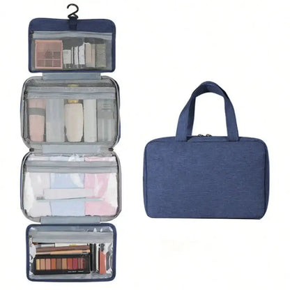 1pc Multi-Functional Foldable Dry And Wet Separation Toiletry Bag Storage Bag Cosmetic Bag Suitable For Women And Girls Travel TroussesToilette