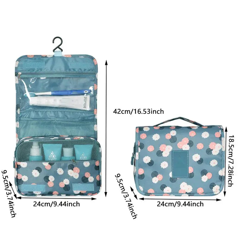 Multifunctional Travel Hook Wash Bag Cosmetics Storage Bag Waterproof Toiletries Beauty Organizer Ladies Bathroom Storage Bag TroussesToilette