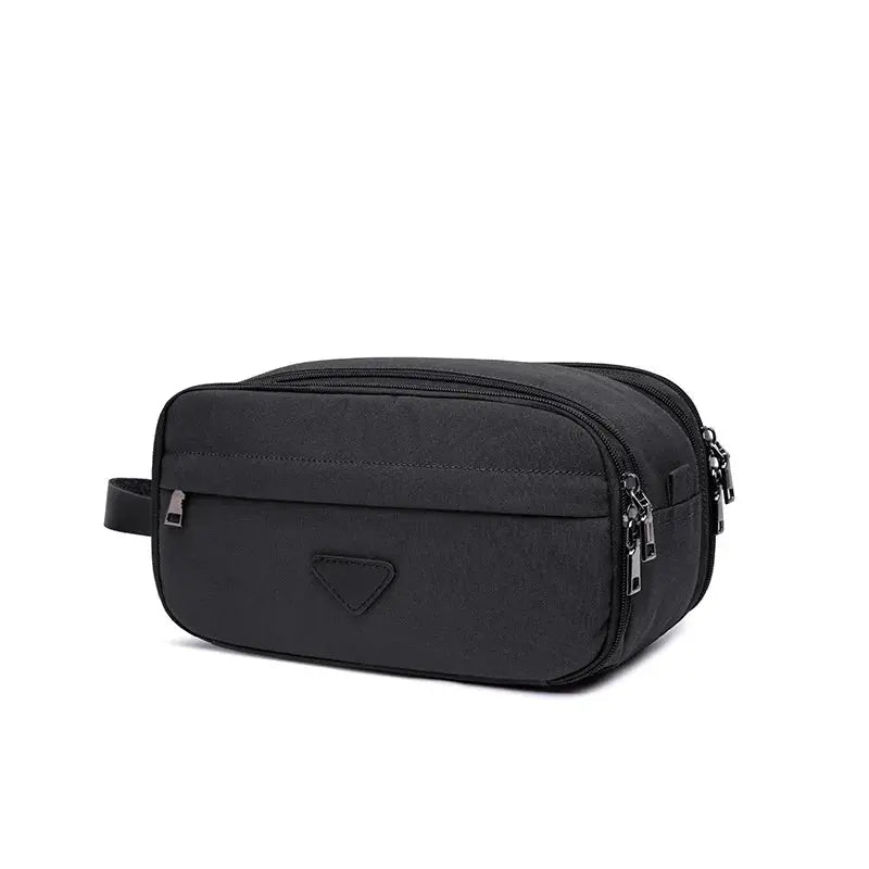 Trousse toilette homme noire imperméable 28x16cm grande capacité voyage