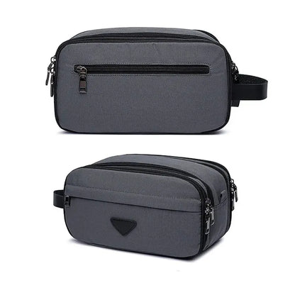 Trousse toilette homme grise – Toile étanche week-end TroussesToilette