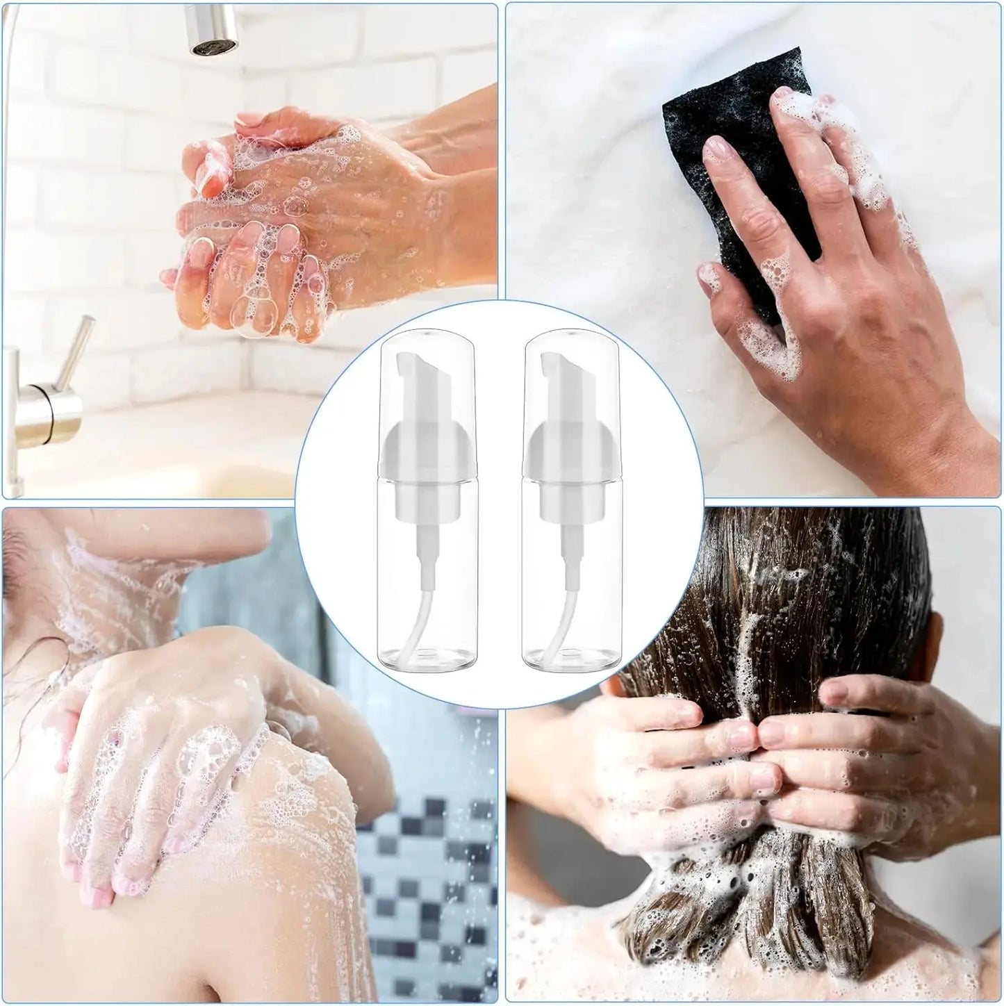 Lot de 2 flacons de voyage 100 ml – Avion & quotidien TroussesToilette