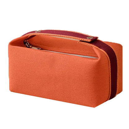 Trousse toilette femme toile orange 22 cm – Compacte – Voyage & sac TroussesToilette