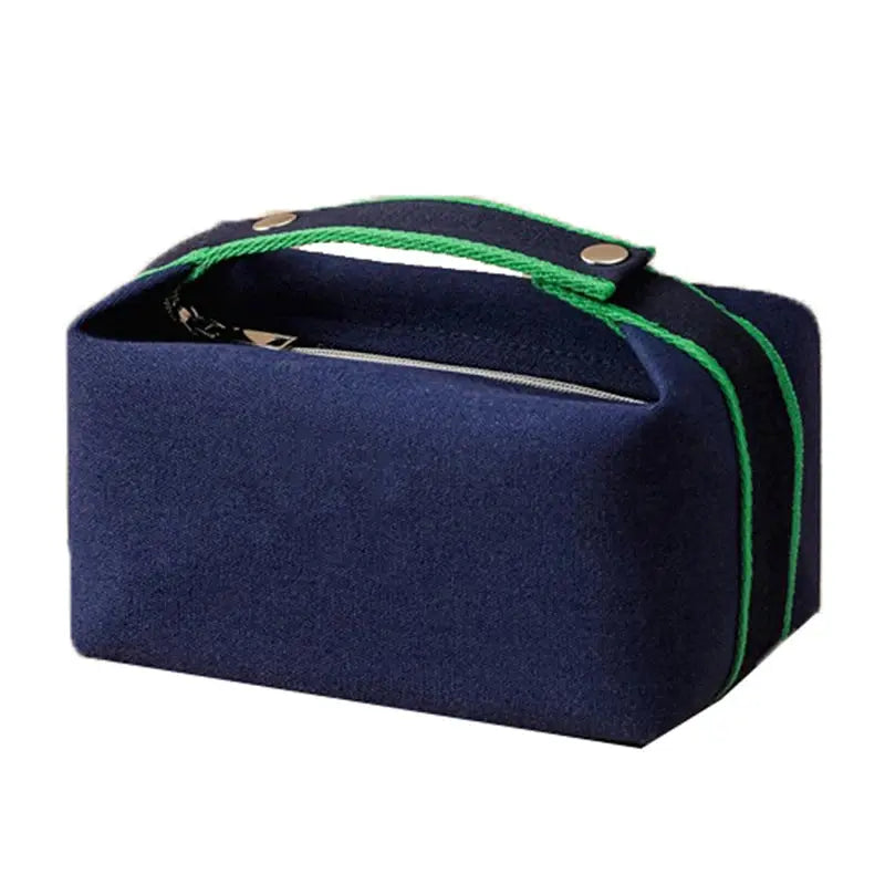 Trousse toilette homme toile bleu marine compacte voyage sport