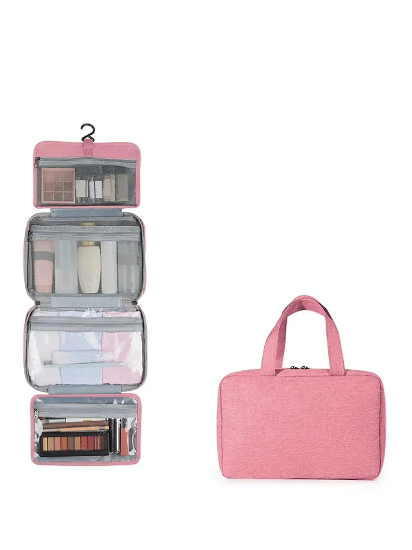 1pc Multi-Functional Foldable Dry And Wet Separation Toiletry Bag Storage Bag Cosmetic Bag Suitable For Women And Girls Travel TroussesToilette